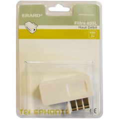 ERARD Filtre ADSL prise T M / prise T F + RJ11 F ERARD - 3785