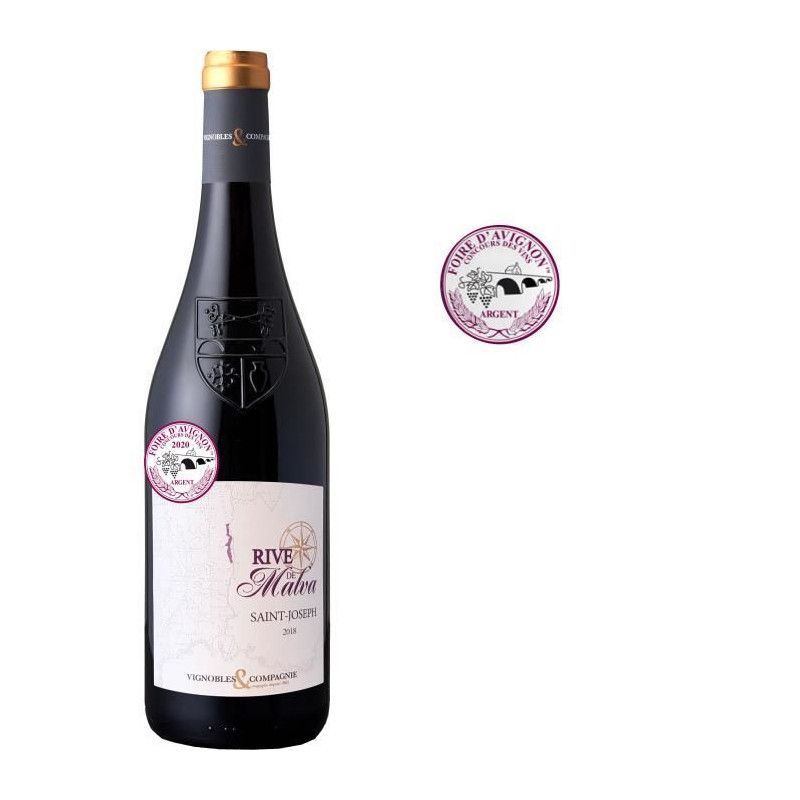 Les Rives de Malva 2018 Saint-Joseph - Vin Rouge de la Vallée du Rhône