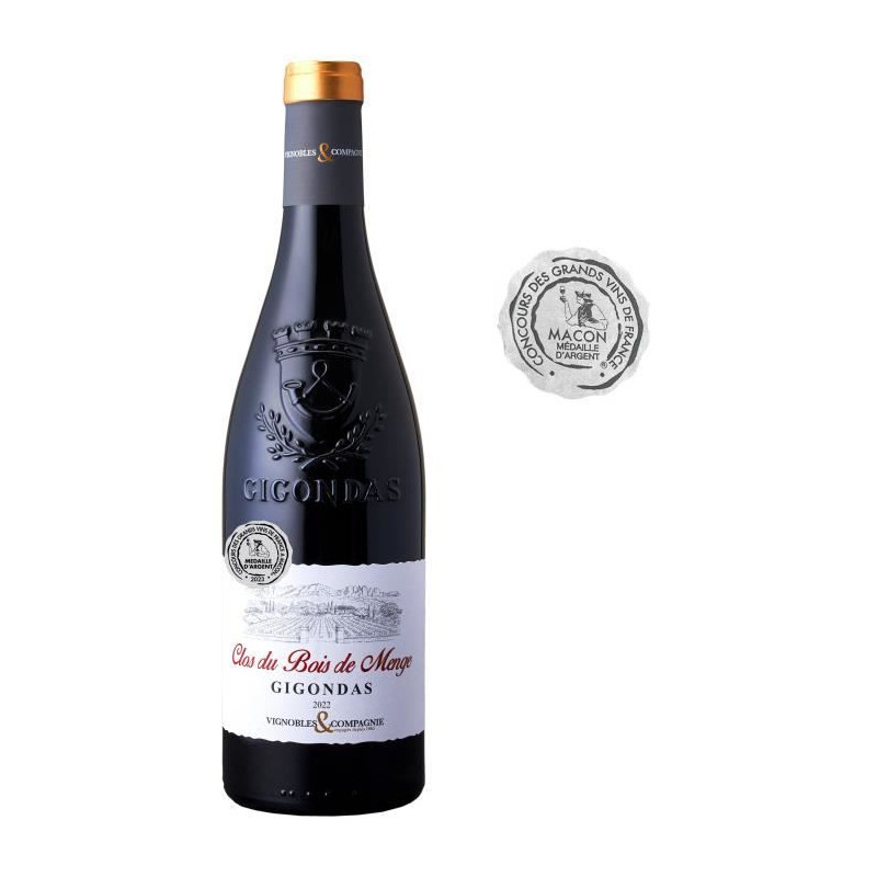 Clos du Bois de Menge 2015 Gigondas - Vin rouge de la Vallée du Rhône