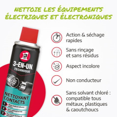 3-EN-UN NETTOYANT CONTACTS 3EN1 AEROSOL 250ML 3-EN-UN - 33091/10