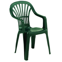 IPAE PROGARDEN FAUTEUIL HAUT DOSS.EMPILABLE ZENA VERT IPAE PROGARDEN - 472686