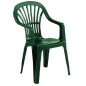 FAUTEUIL HAUT DOSS.EMPILABLE ZENA VERT IPAE PROGARDEN - 472686