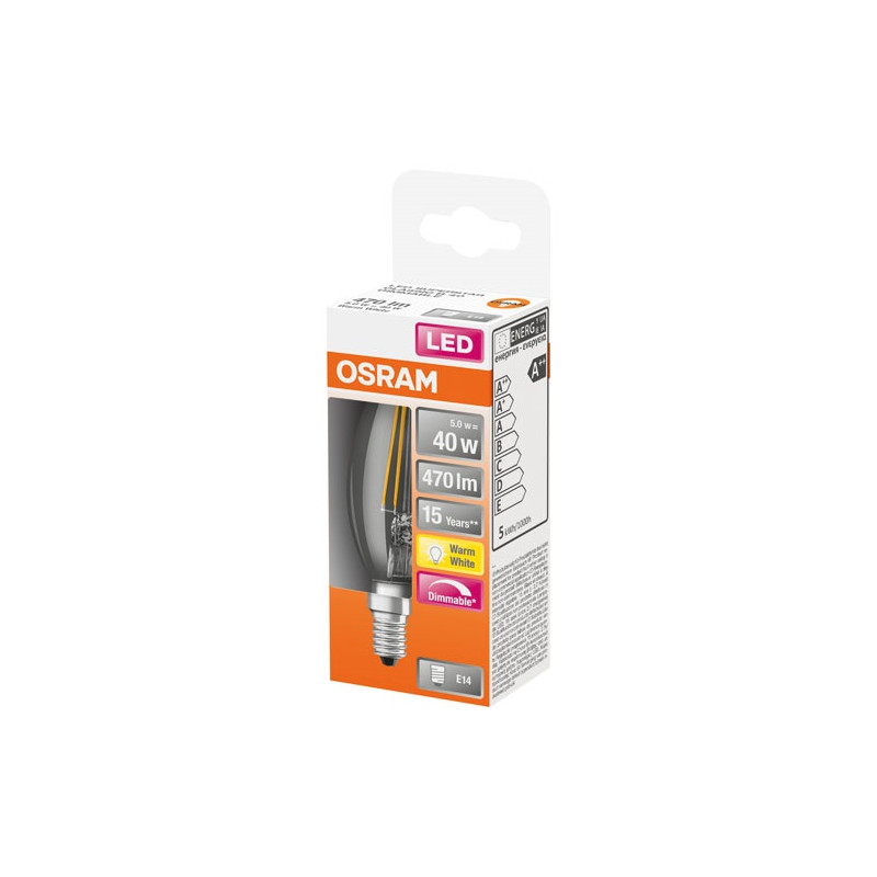 LED FLA CLAIR FILA.DIM 4.5W E14 CHD BT OSRAM - 4058075437043