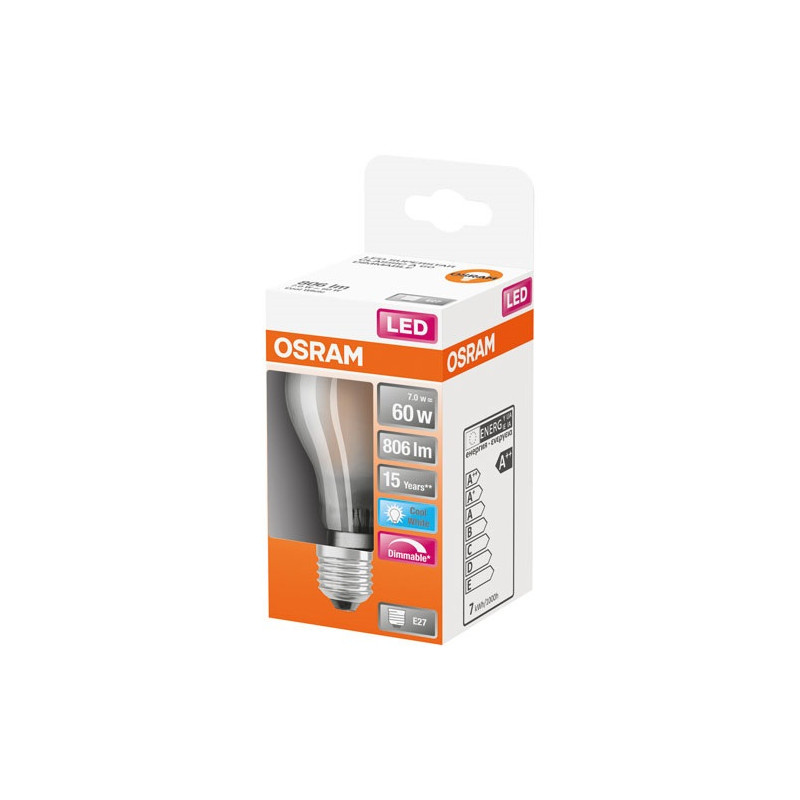 OSRAM LED STD VER.DEP DIM 7W E27 FRD BTE OSRAM - 4058075434608