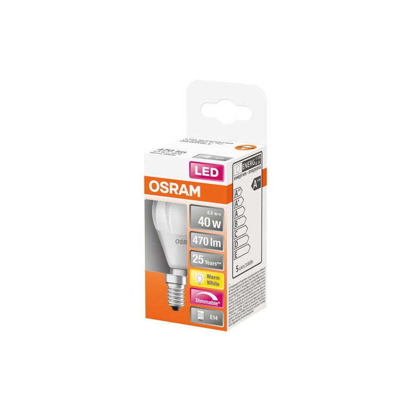 OSRAM LED SPH DEP.RADIA.DIM 4.5W E14 CHD BTE OSRAM - 4058075430938