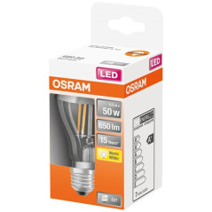 OSRAM LED STD CLAIR FIL.CAL.ARGENT.6.5W E27 OSRAM - 4058075427860