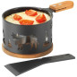 RACLETTE ROND 1 PERSONNE SUPPORT METAL NOIR TABLE ET COOK - HHR-10