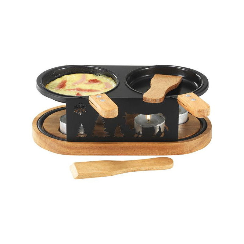 RACLETTE PLATEAU BOIS 2 PERSONNES TABLE ET COOK - HHR-11