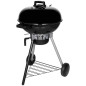 BARBECUE CHARBON TEXAS D57CM ACIER EMAILLE COUVERCLE 2 GRILLES CUISSON SOMAGIC - 318570