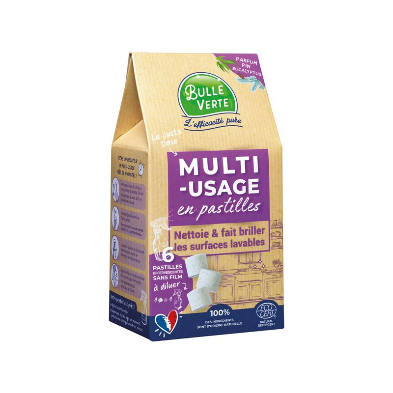 MULTI USAGE EN PASTILLE X6 BULLE VERTE - 75BTE015BV