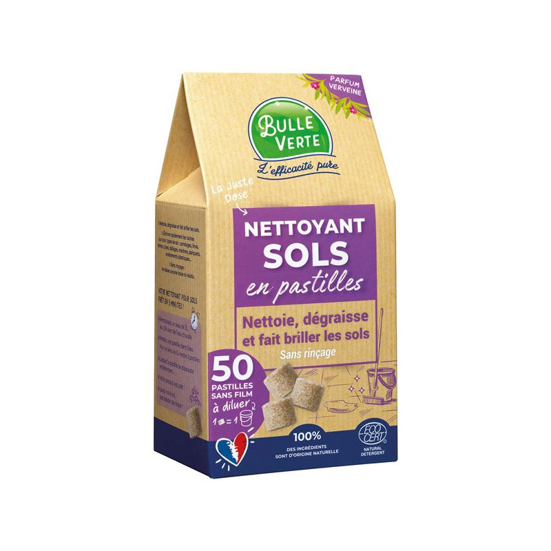 NETTOYANT SOL EN PASTILLE X50 BULLE VERTE - 72BTE014BV