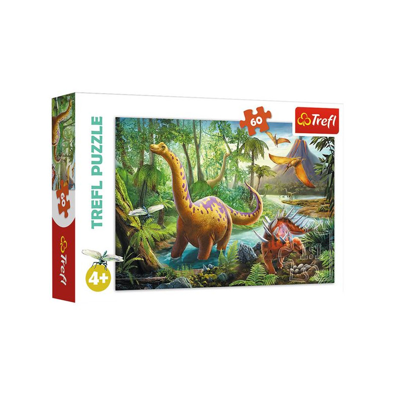 PUZZLE 60P DINOSAURES LA MIGRATION 4A TREFL - T17319