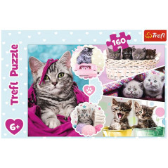 TREFL PUZZLE 160PCS ADORABLES CHATONS 6A TREFL - T15371