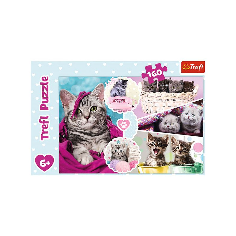 PUZZLE 160PCS ADORABLES CHATONS 6A TREFL - T15371