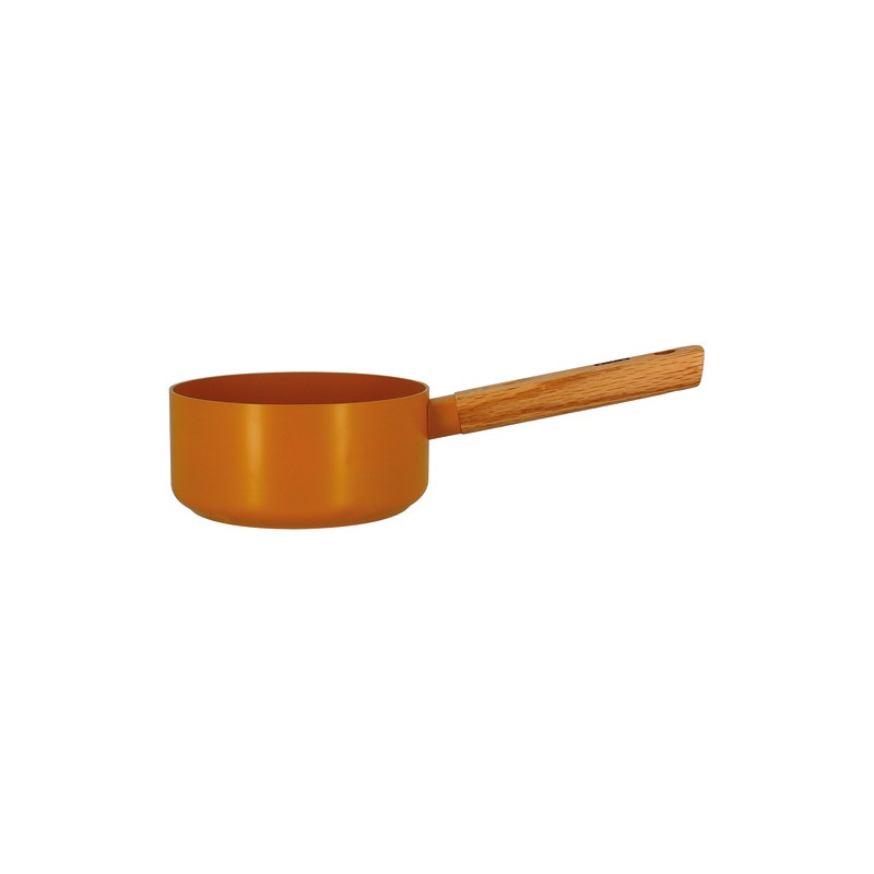 OGOLIVING ECTOR CASSEROLE 16CM JAUNE MANCHE BOIS OGOLIVING - 7930270