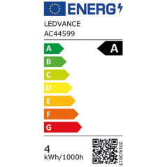 OSRAM LED STD CLAIR CL A 4W E27 BLC CHAUD OSRAM - 4099854009976