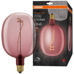 OSRAM 1906 BALLON CLAIR FIL ROSE 4.5W E27 CH OSRAM - 4058075761896