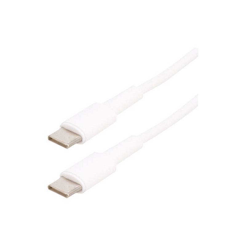 Cordon USB 2.0 - C M/M - 3A - blanc - 1 m ERARD - 722703