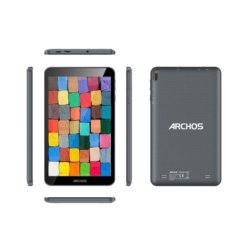 ARCHOS - T80 HD Wifi 3+64 - Ecran HD 8 - Android 14 - RAM 3Go - Stockage 64 Go - Noir