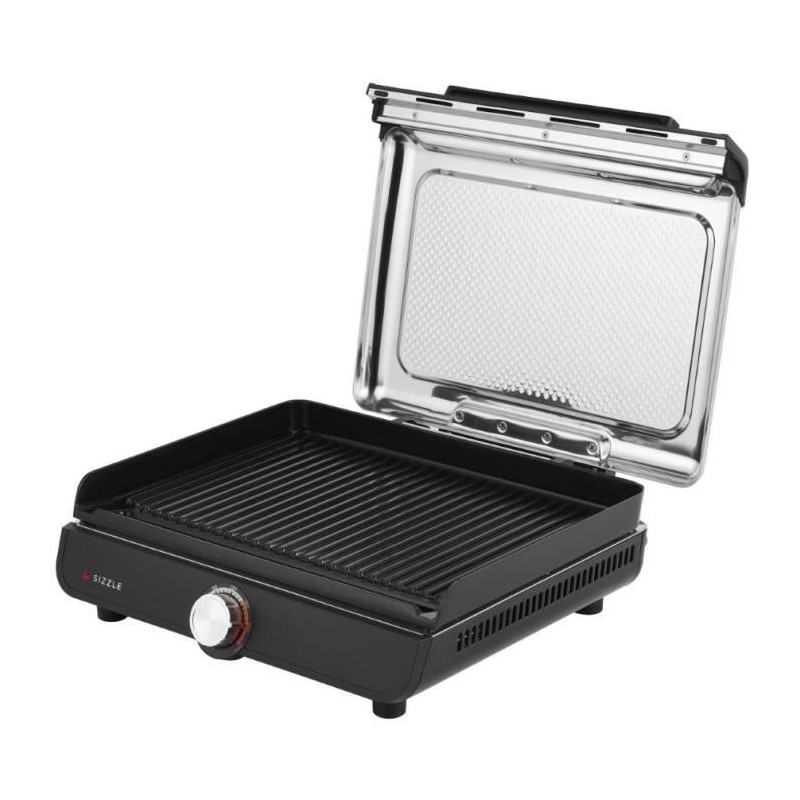 Grill et plancha d'intérieur - NINJA - Sizzle GR101EU - 34 x 8 x 13,5 cm - Noir