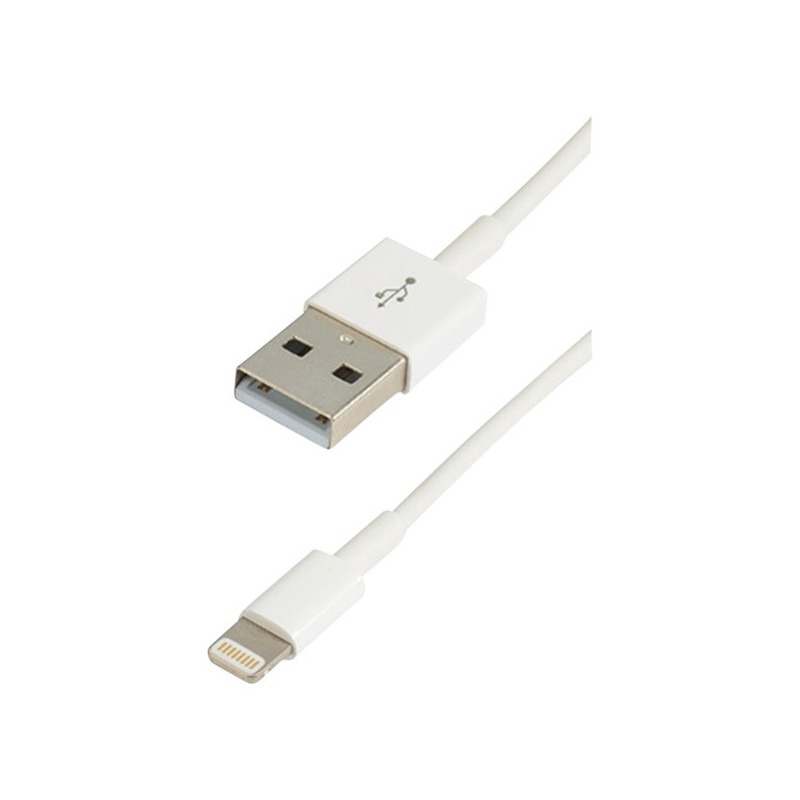 Cordon USB 2.0 A M/Lightning M - 480 Mbps - 2.4A - licence Apple MFI - ERARD - 8335