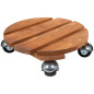 ROULE PLANTE ROND 30CM BOIS NATUREL LOUIS MOULIN - 8300