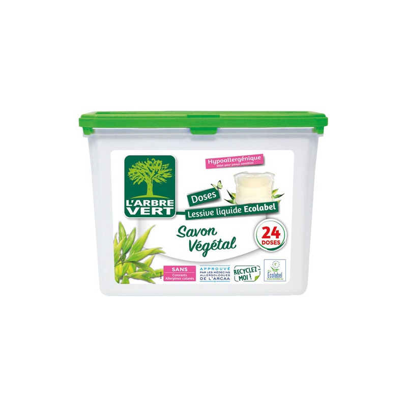 ARBRE VERT DOSES LESSIVE LIQUIDE X24 L'ARBRE VERT - 30589