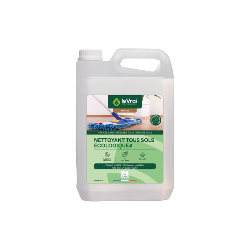 LVP MAISON NETTOYANT TOUS SOLS ECOL.5L LE VRAI PRO MAISON - 6533