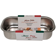 STEEL PAN MOULE A CAKE INOX AA 25X11X7CM STEEL PAN - 18418