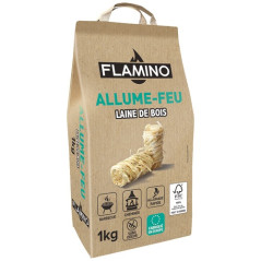 FLAMINO ALLUME FEU LAINE DE BOIS X 1KG FLAMINO - 2526