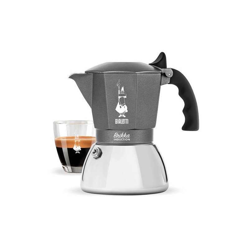 Cafetiere Italienne BIALETTI - BRIKKA - Induction 4 tasses