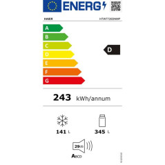 Haier Réf.Combiné 3D SUPER SILENCE Total No Frost Air Surround, 200,6x70x67,5 HAIER - HTW7720DNMP