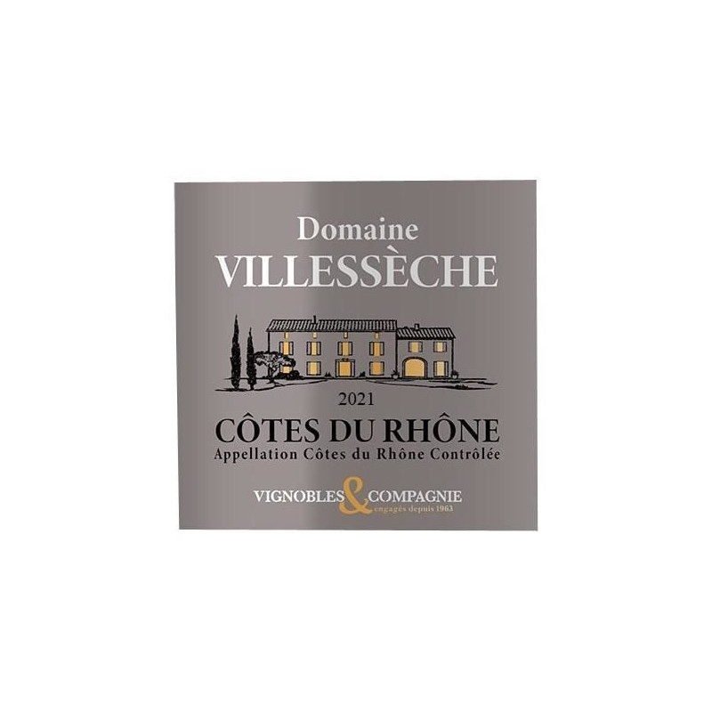 Domaine Villesseche 2021 Côtes du Rhône - Vin blanc de la Vallée du Rhône