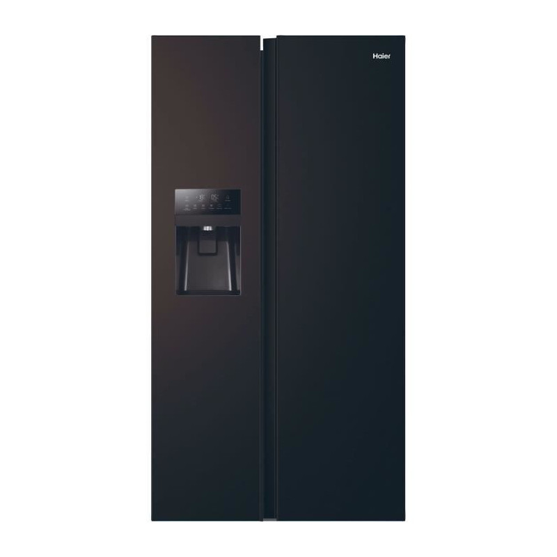 Réfrigérateur américain - HAIER - SBS 90 Series 3 HSR3918EIPB - Classe E - 515 L - 180 x 90 x 65,9 cm - Noir