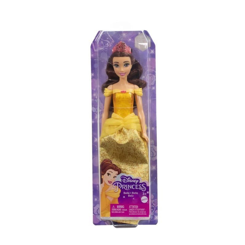 Disney-Princesses Disney-Belle-Poupée, habillage et accessoires HLW11