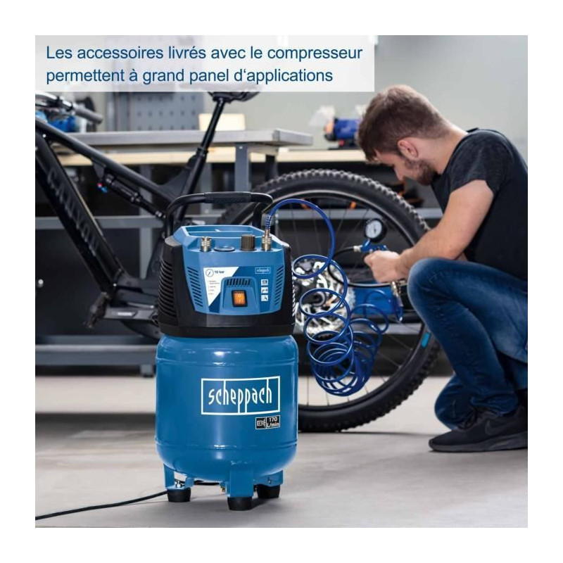 Compresseur de 24 litres SCHEPPACH HC25V-A 1500 W