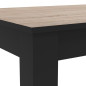 DEMEYERE Table a manger - Décor chene brossé - WAYNE - L 138,4 x P 90 x H 77,1 cm