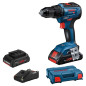 Perceuse visseuse 18V GSR 18V 55 + 2 batteries Procore 4Ah + chargeur + coffret L CASE BOSCH 0615990L4C