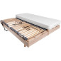 Ensemble relaxation matelas + sommiers électriques 2x90x200 - Mousse - Ferme - TALCA Fabrication française