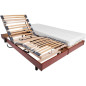 Ensemble relaxation matelas + sommiers électriques 2x90x200 - Mousse - Ferme - TALCA Fabrication française