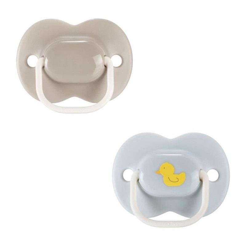 Sucettes - TOMMEE TIPPEE - ANYTIME - 6-18 mois - Lot de 2 sucettes symétriques sans BPA - Capsule de stérilisation réutilisab