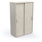 Meuble de rangement - Entrée - 2 portes coulissantes - Chene topanga - 106 x 33 x 106 cm - NEXTY - DEMEYERE