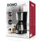 Cafetiere filtre - DOMO - DO709K - 1000 W - 1 L - 8 tasses - Ecran LCD - Minuteur 24 h - Acier inoxydable