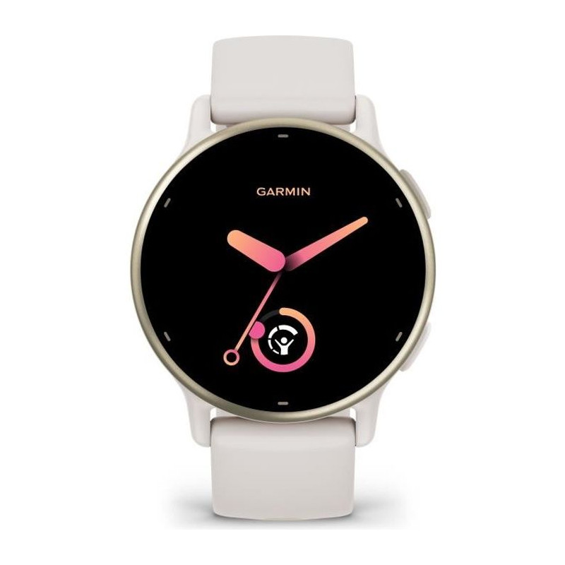 Montre GPS connectée - GARMIN - Vivoactive 5 - WiFi - 30,4 mm (1,2) - Creme Doré avec bracelet Beige