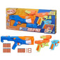 NERF Pack 3 blasters N Series Gear Up, pistolet a fléchettes, 18 fléchettes Nerf N1 compatibles uniquement avec les blasters