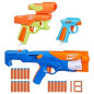 NERF Pack 3 blasters N Series Gear Up, pistolet a fléchettes, 18 fléchettes Nerf N1 compatibles uniquement avec les blasters