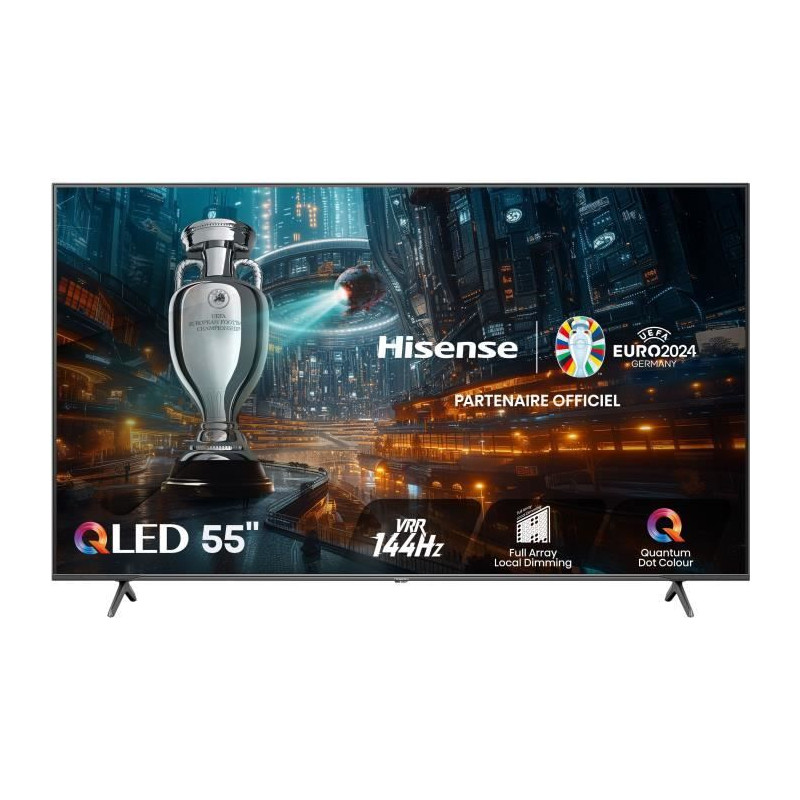 HISENSE 55E7NQ Pro - TV QLED 55'' (139 cm) - 4K UHD 3840x2160 - 144Hz - HDR 10+ - Smart TV - 4 x HDMI