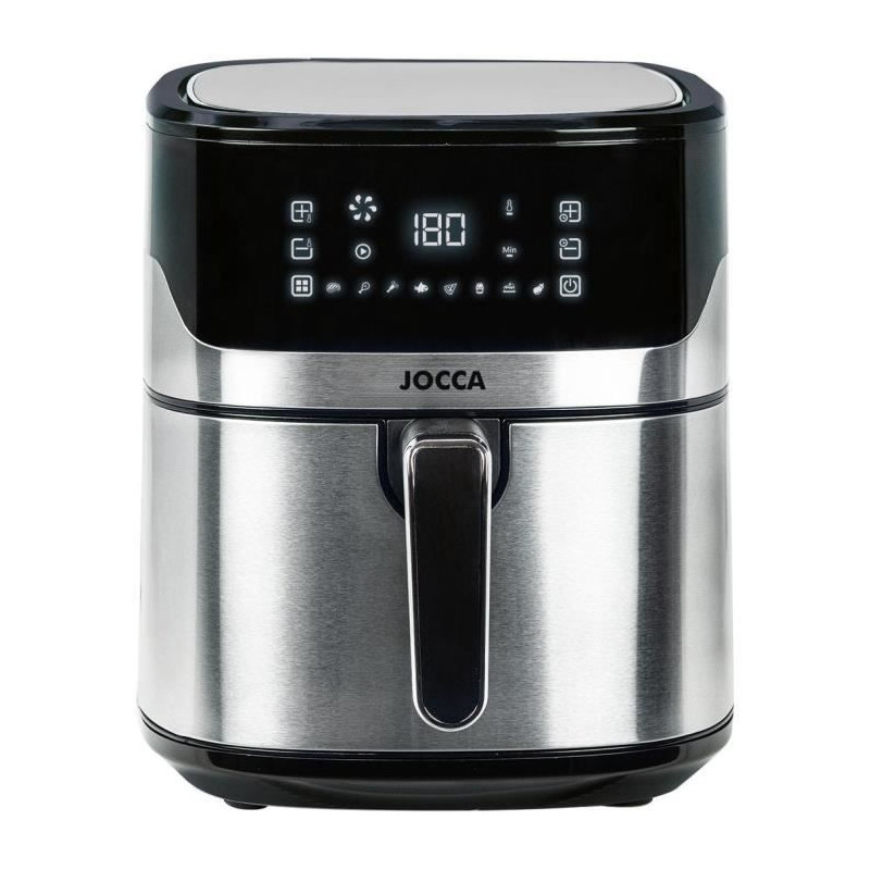 Friteuse sans huile - JOCCA - 2192 - 6,5L - 1600 W - 28 x 37 x 31,5 cm - Inox