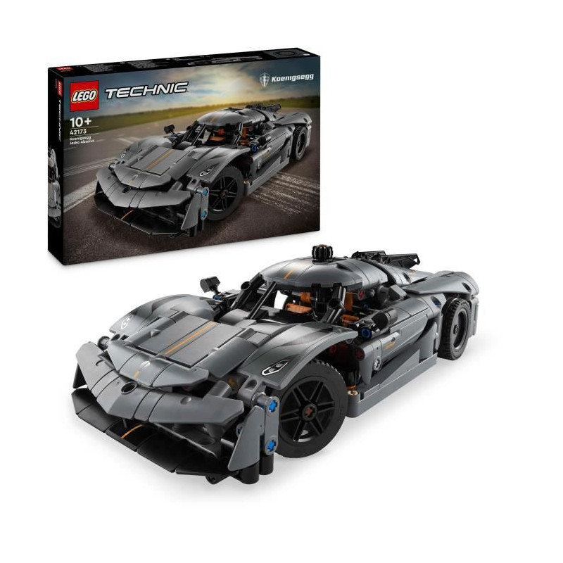 LEGO Technic 42173 Hypercar Koenigsegg Jesko Absolut grise - Set de construction