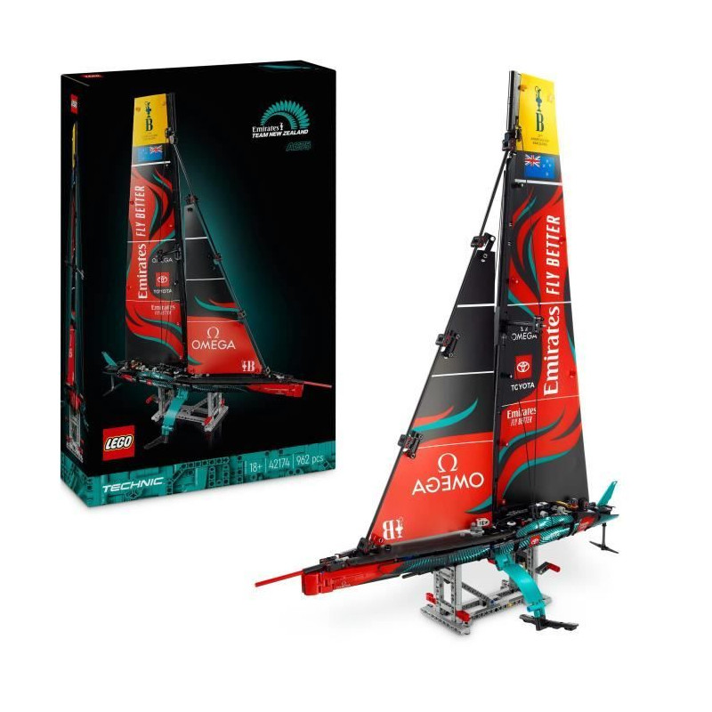 LEGO Technic 42174 Yacht Emirates Team New Zealand AC75 - Kit de Construction Adulte